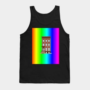 Rainbow Pride Brownstone House Tank Top